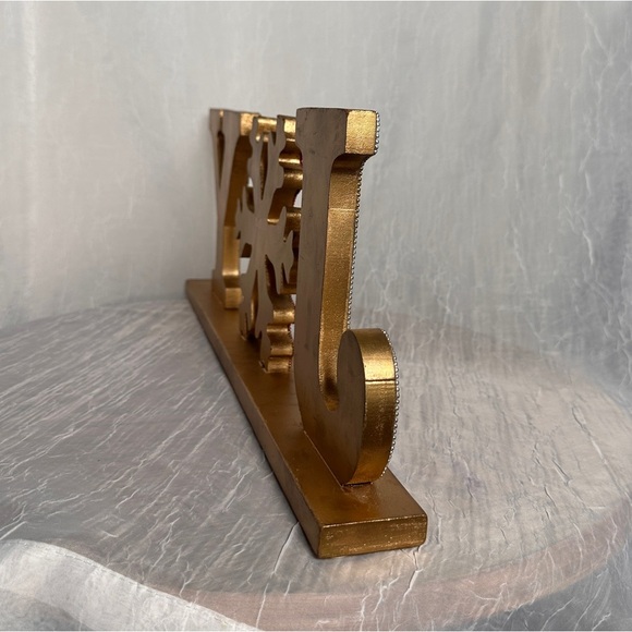 Tribal Design Beaded Christmas Joy Seasonal Holiday home Decor Sign Table Accent - Picture 13 of 16